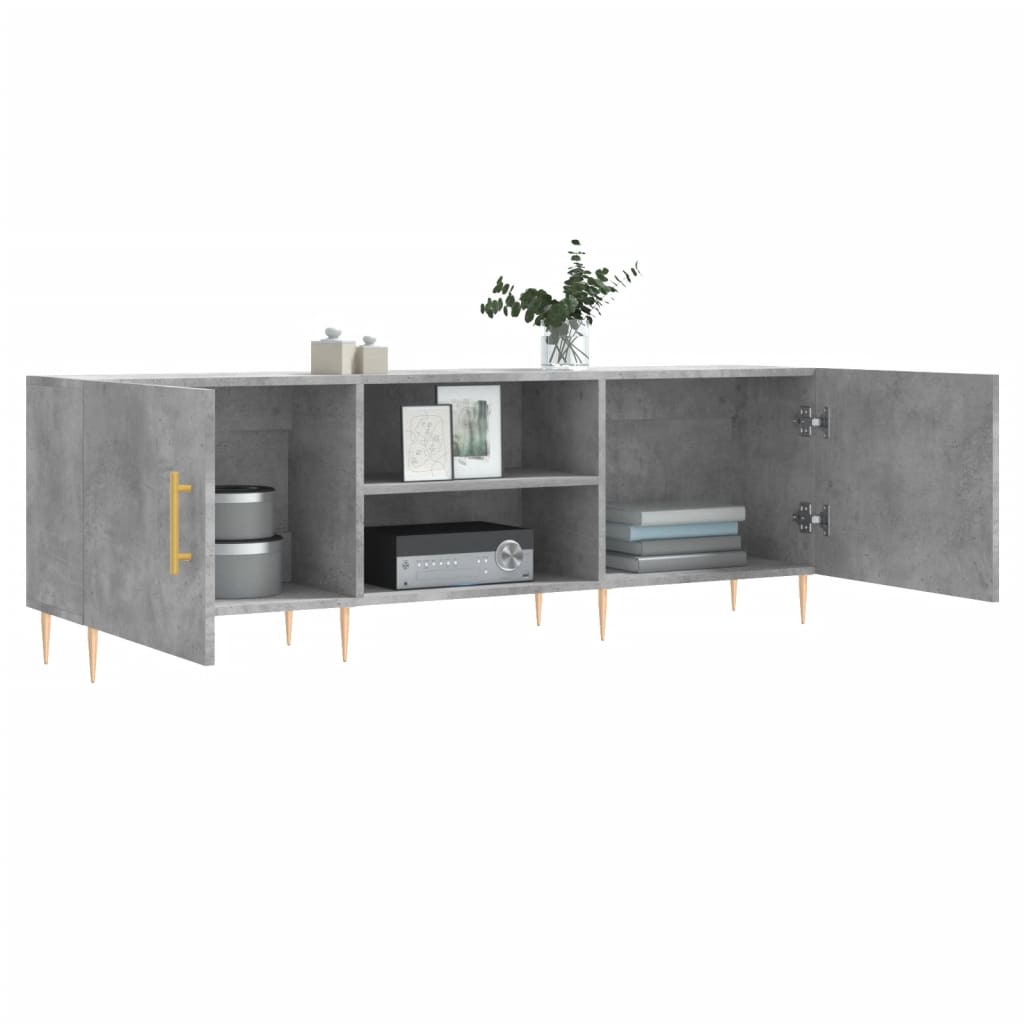 Tv Skříňka Betonově Šedá 150 X 30 X 50 Cm Kompozitní Dřevo