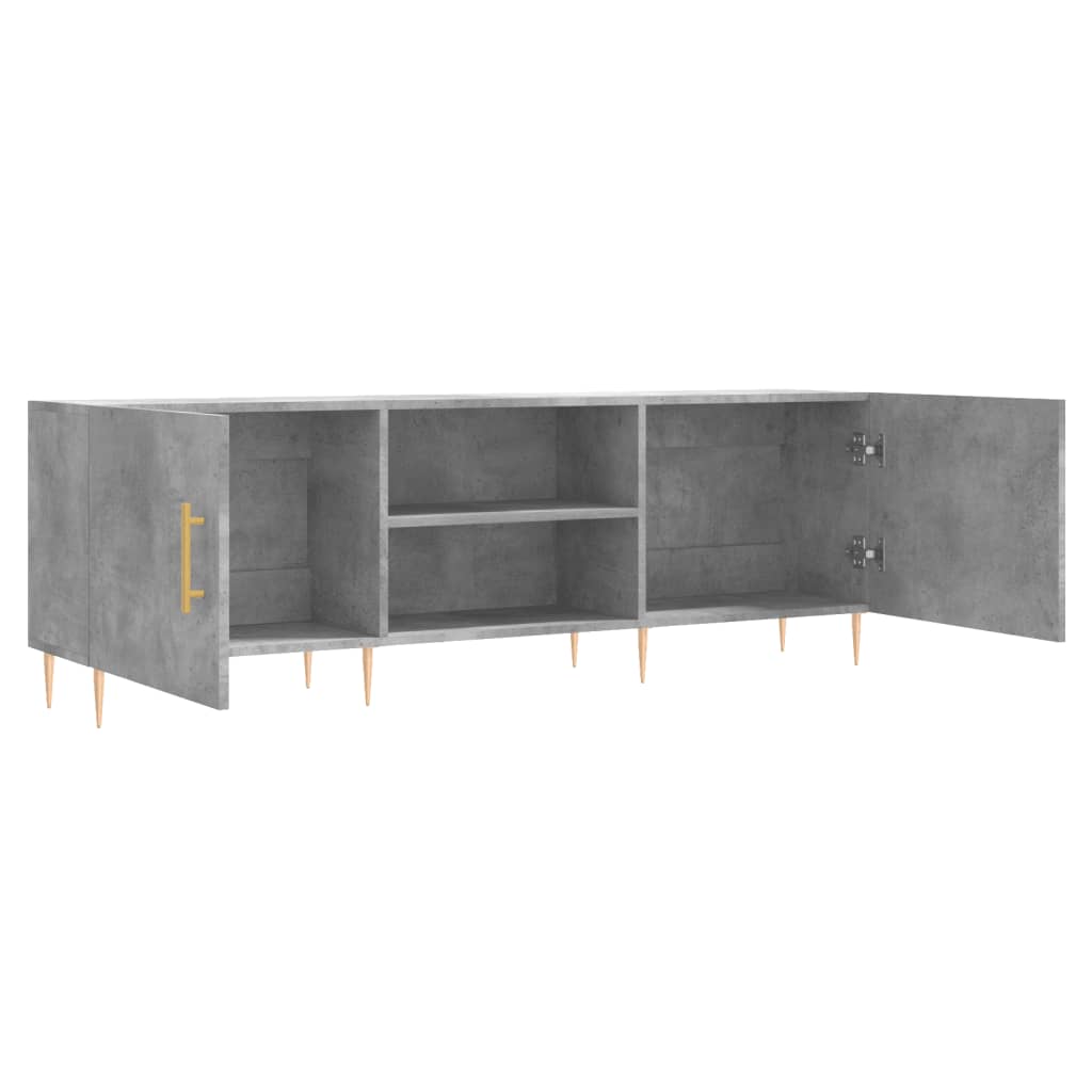 Tv Skříňka Betonově Šedá 150 X 30 X 50 Cm Kompozitní Dřevo