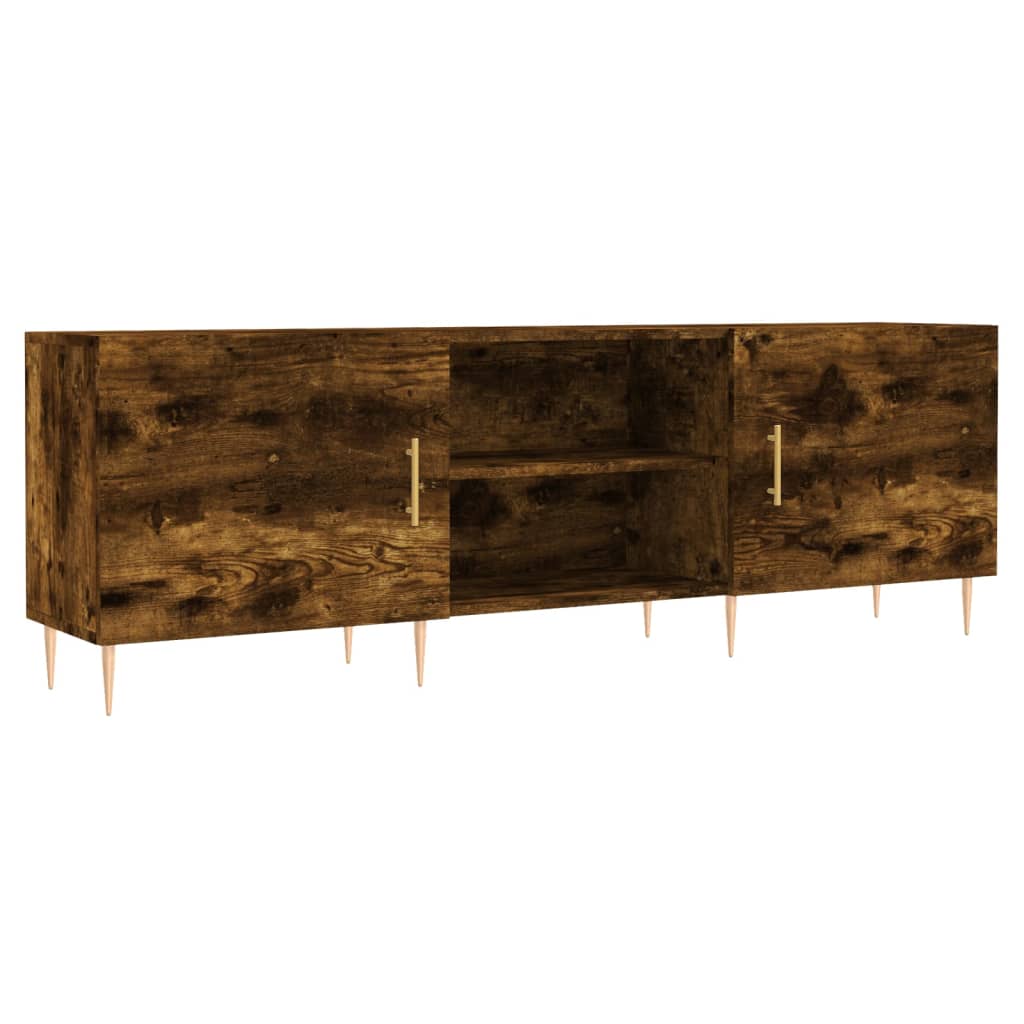 Tv Skříňka Kouřový Dub 150 X 30 X 50 Cm Kompozitní Dřevo