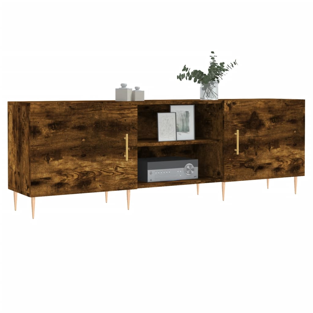 Tv Skříňka Kouřový Dub 150 X 30 X 50 Cm Kompozitní Dřevo