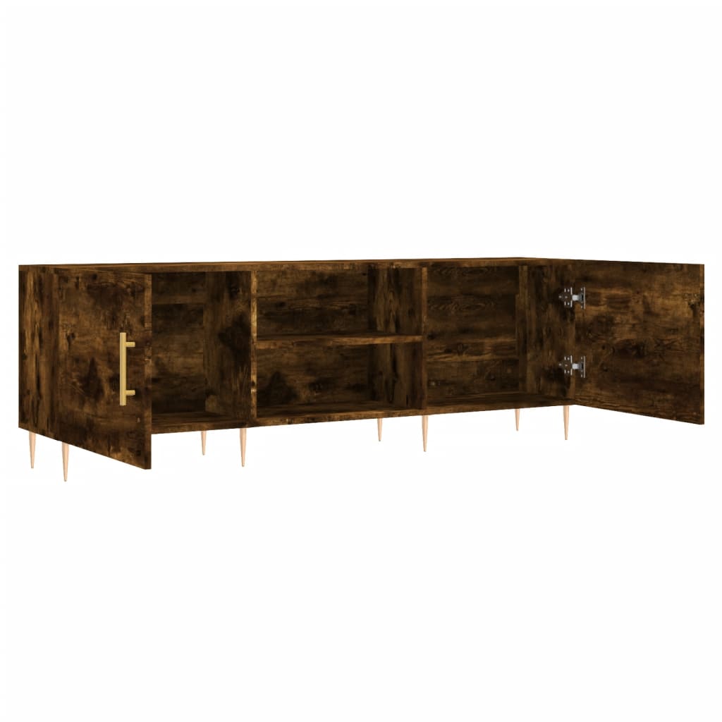 Tv Skříňka Kouřový Dub 150 X 30 X 50 Cm Kompozitní Dřevo