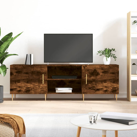 Tv Skříňka Kouřový Dub 150 X 30 X 50 Cm Kompozitní Dřevo