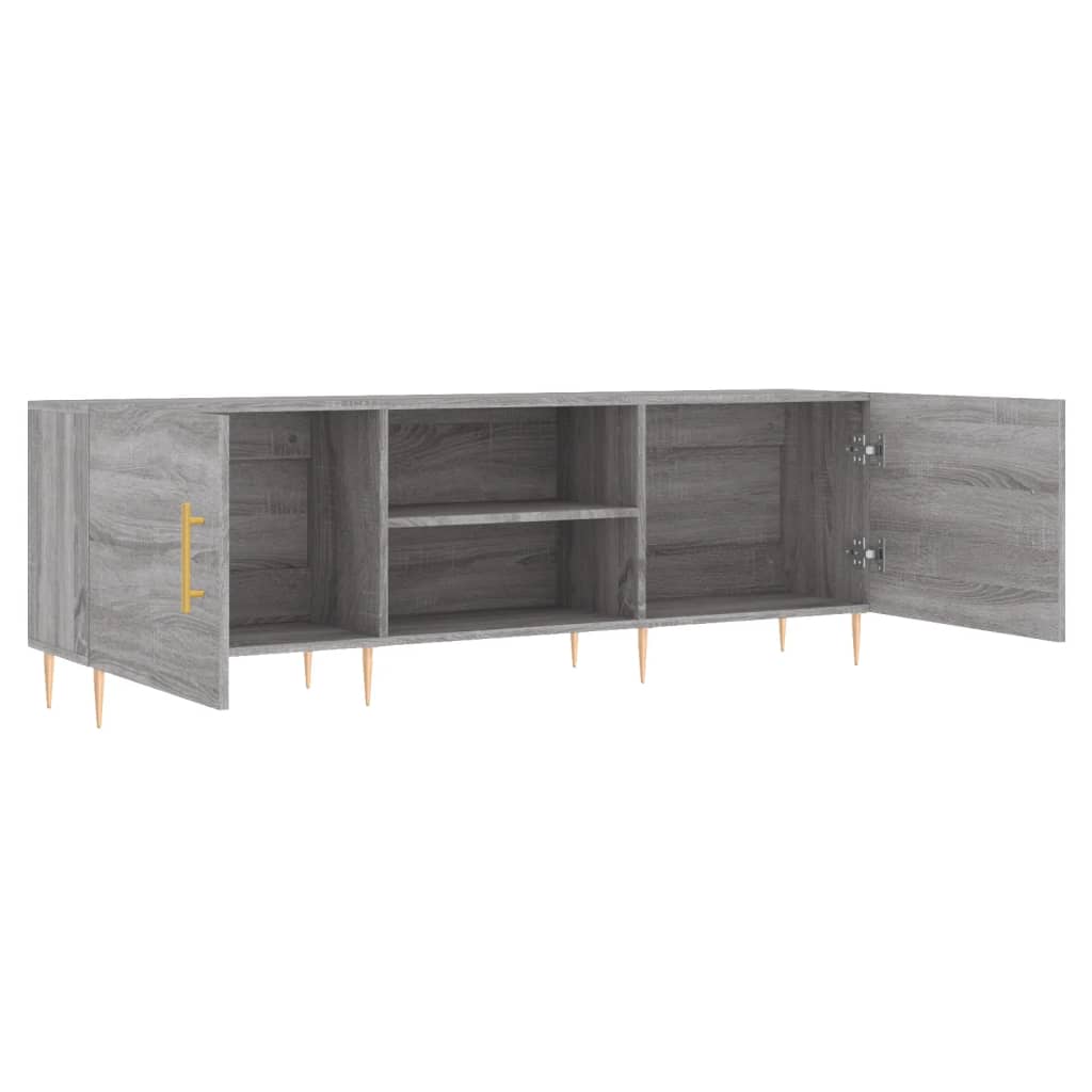 Tv Skříňka Šedá Sonoma 150 X 30 X 50 Cm Kompozitní Dřevo