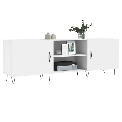 Tv Skříňka Bílá 150 X 30 X 50 Cm Kompozitní Dřevo