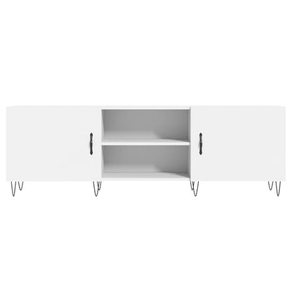 Tv Skříňka Bílá 150 X 30 X 50 Cm Kompozitní Dřevo