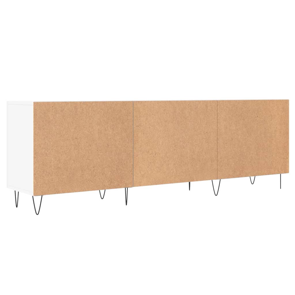 Tv Skříňka Bílá 150 X 30 X 50 Cm Kompozitní Dřevo
