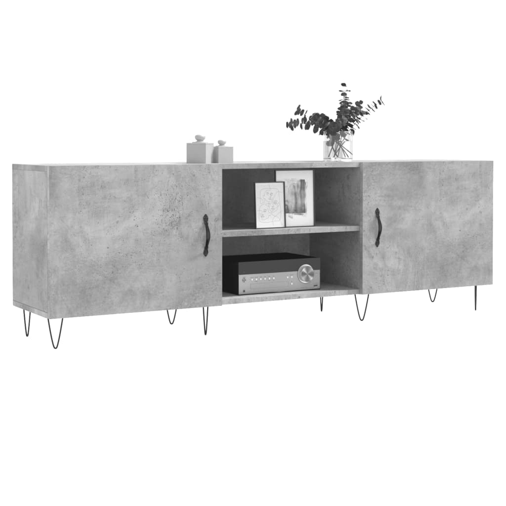 Tv Skříňka Betonově Šedá 150 X 30 X 50 Cm Kompozitní Dřevo