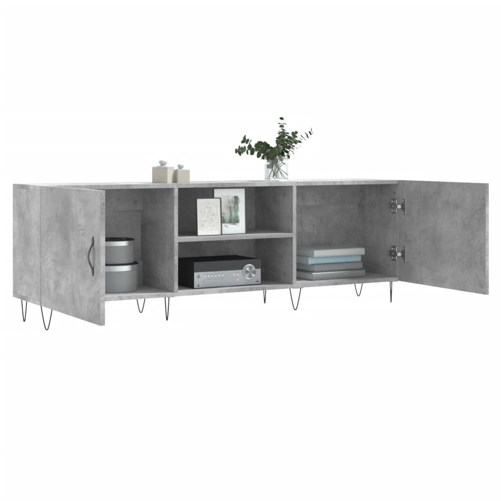 Tv Skříňka Betonově Šedá 150 X 30 X 50 Cm Kompozitní Dřevo