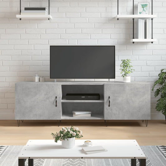 Tv Skříňka Betonově Šedá 150 X 30 X 50 Cm Kompozitní Dřevo