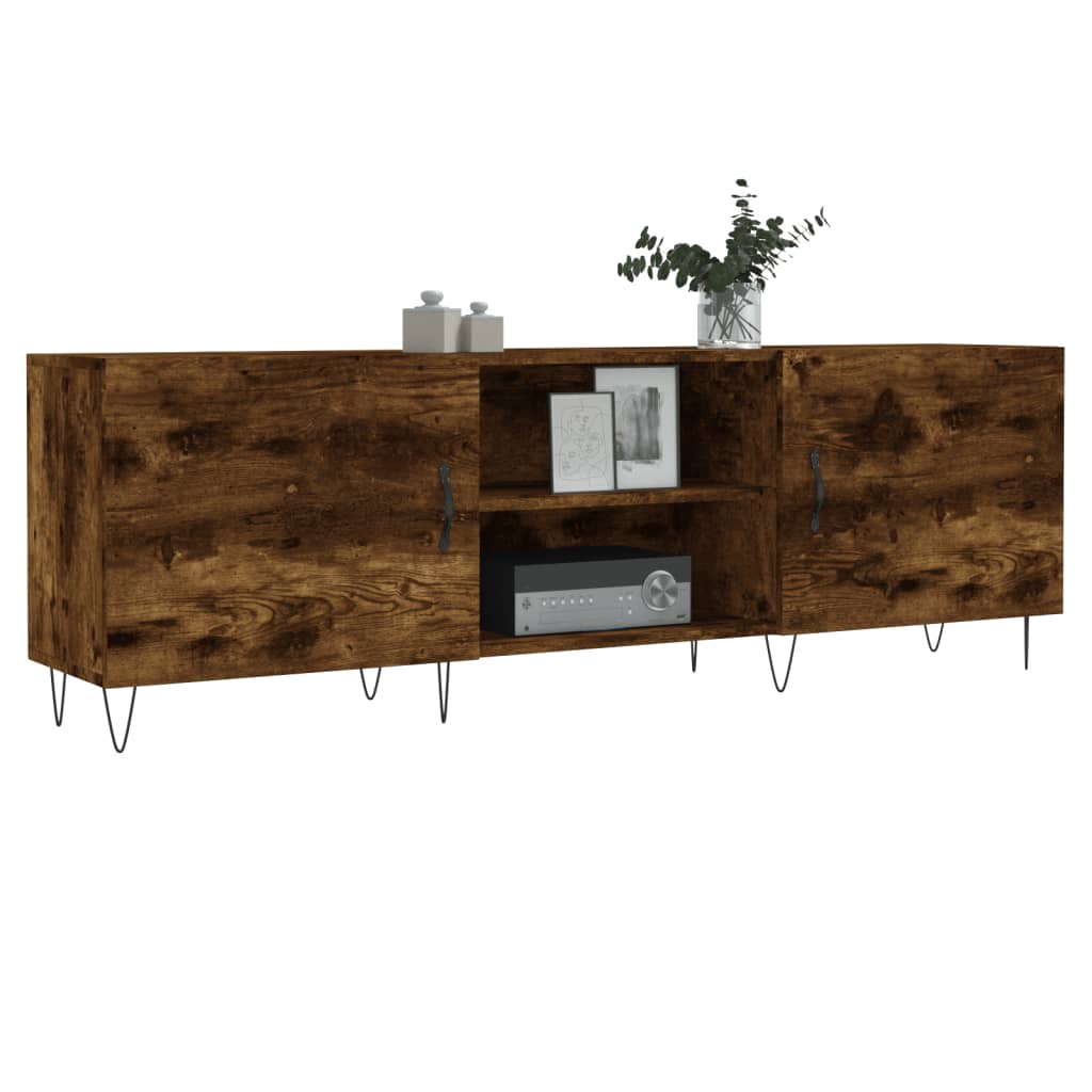 Tv Skříňka Kouřový Dub 150 X 30 X 50 Cm Kompozitní Dřevo
