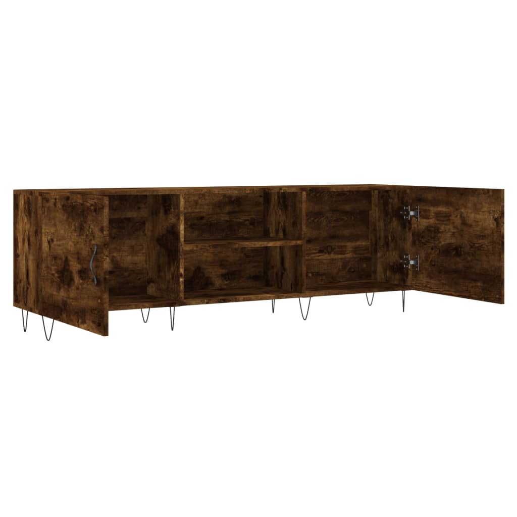 Tv Skříňka Kouřový Dub 150 X 30 X 50 Cm Kompozitní Dřevo
