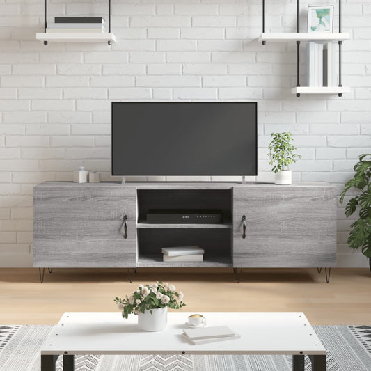 Tv Skříňka Šedá Sonoma 150 X 30 X 50 Cm Kompozitní Dřevo