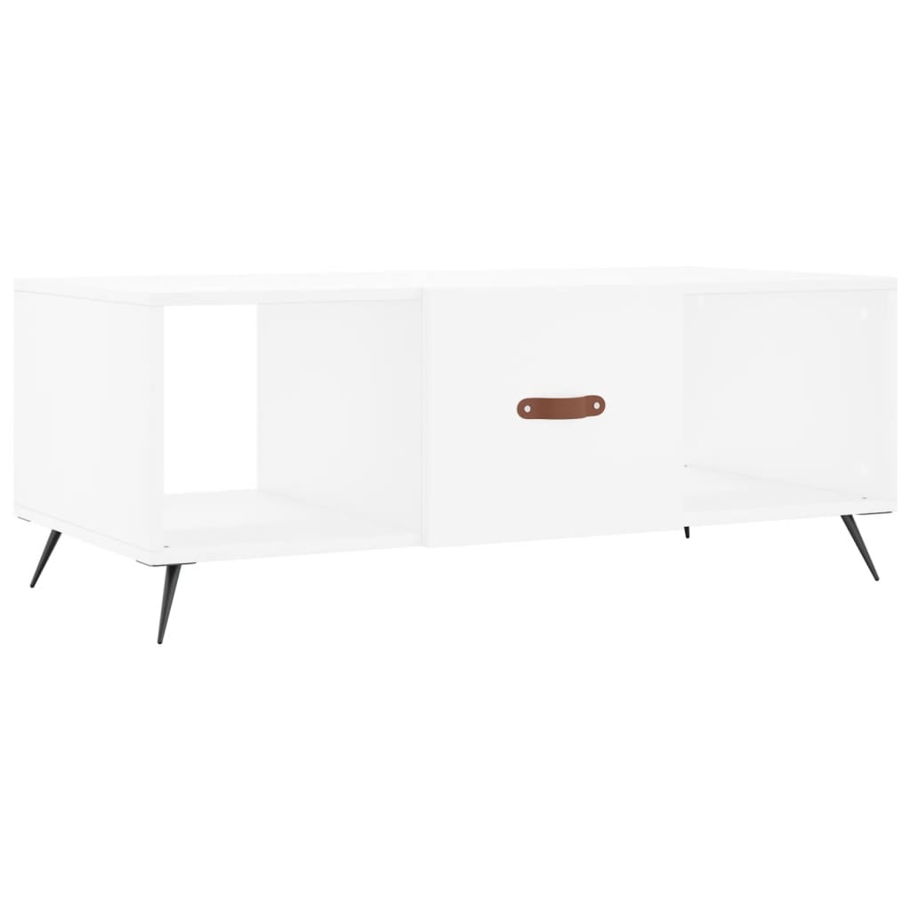 Konferenční Stolek Bílý 102 X 50 X 40 Cm Kompozitní Dřevo