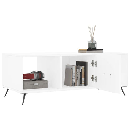 Konferenční Stolek Bílý 102 X 50 X 40 Cm Kompozitní Dřevo