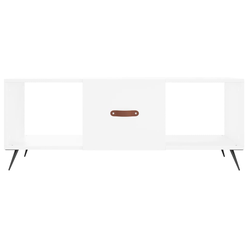 Konferenční Stolek Bílý 102 X 50 X 40 Cm Kompozitní Dřevo