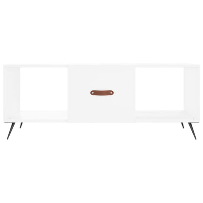 Konferenční Stolek Bílý 102 X 50 X 40 Cm Kompozitní Dřevo