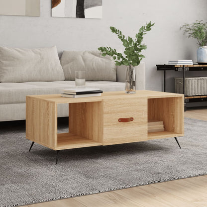 Konferenční Stolek Bílý 102 X 50 X 40 Cm Kompozitní Dřevo