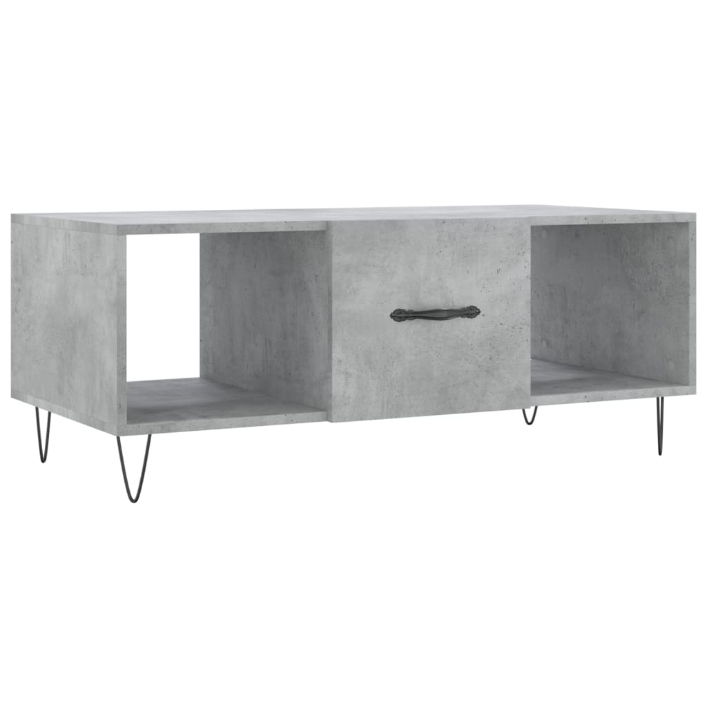 Konferenční Stolek Betonově Šedý 102X50X40 Cm Kompozitní Dřevo