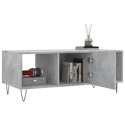 Konferenční Stolek Betonově Šedý 102X50X40 Cm Kompozitní Dřevo