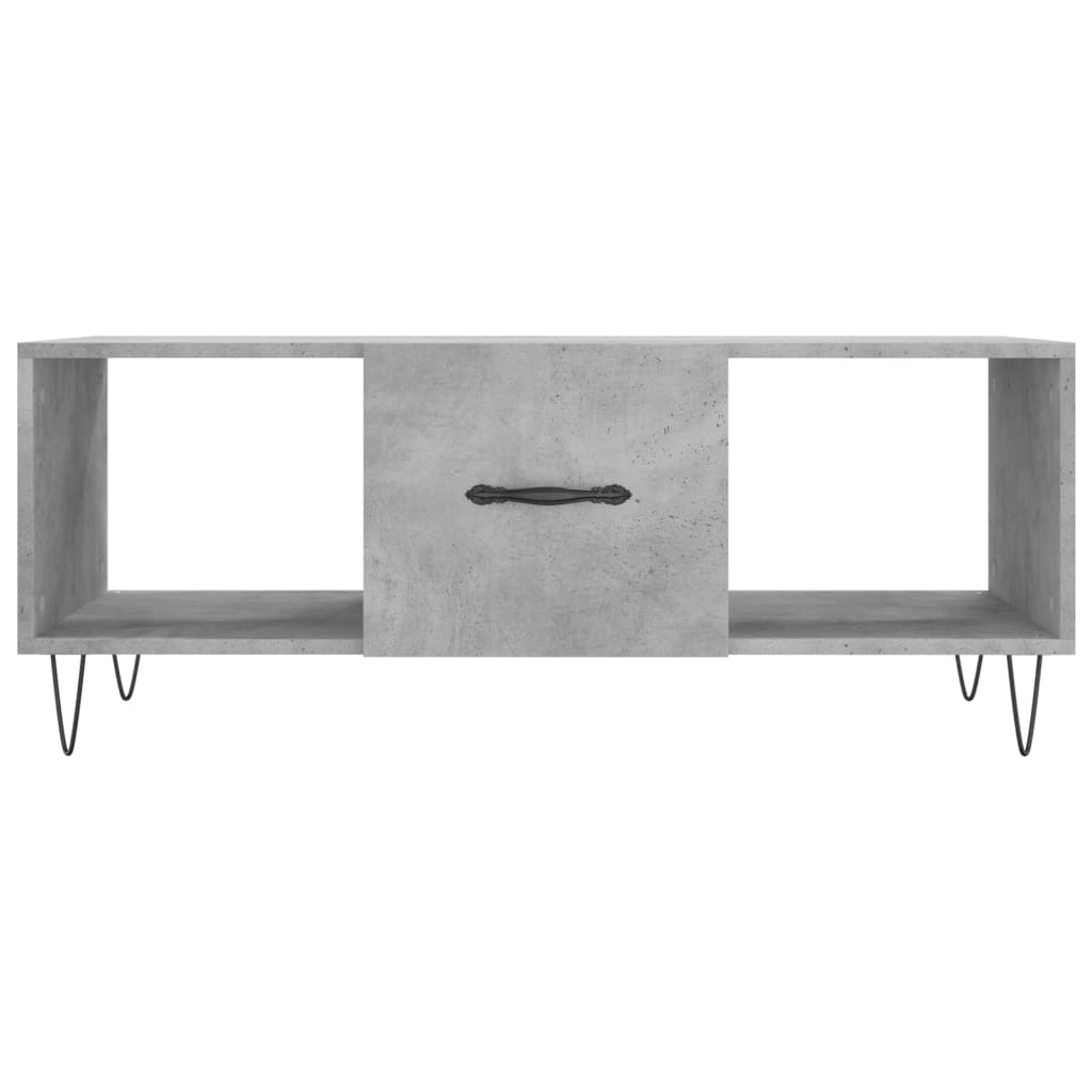 Konferenční Stolek Betonově Šedý 102X50X40 Cm Kompozitní Dřevo