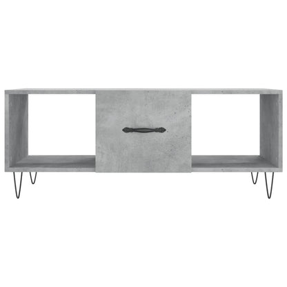 Konferenční Stolek Betonově Šedý 102X50X40 Cm Kompozitní Dřevo