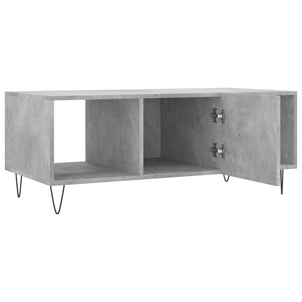 Konferenční Stolek Betonově Šedý 102X50X40 Cm Kompozitní Dřevo