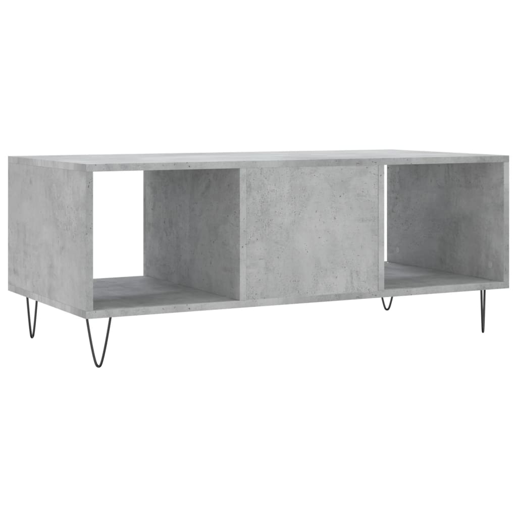 Konferenční Stolek Betonově Šedý 102X50X40 Cm Kompozitní Dřevo
