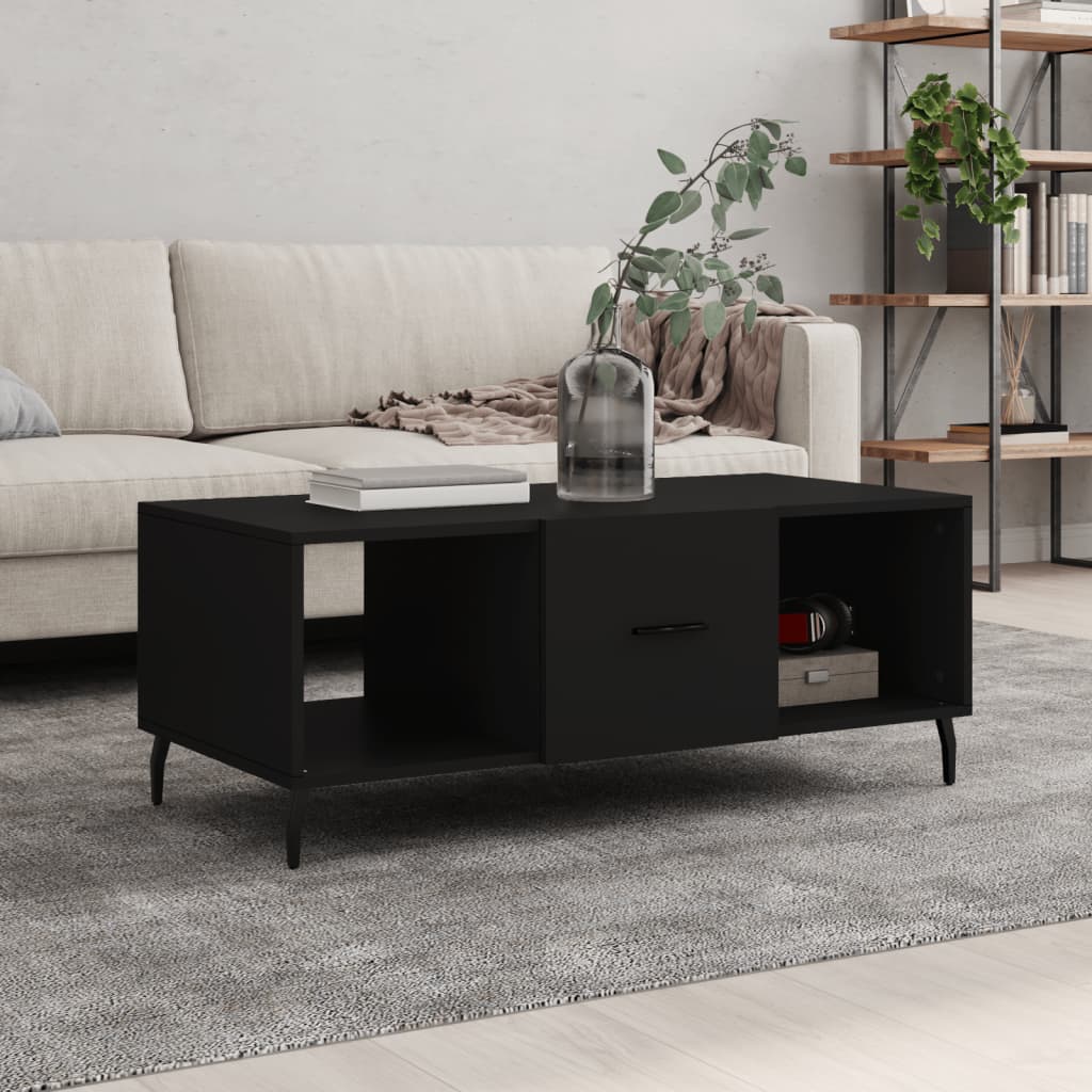 Konferenční Stolek Černý 102 X 50 X 40 Cm Kompozitní Dřevo