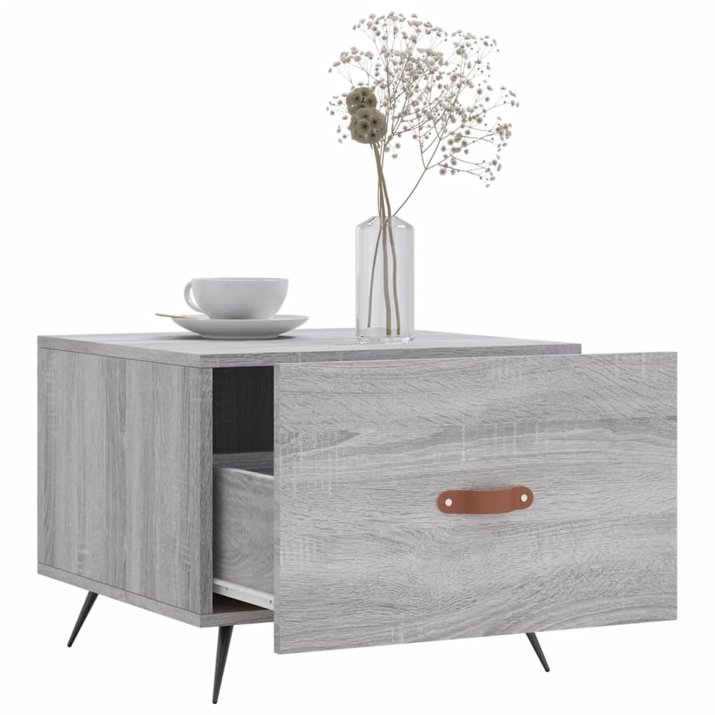 Konferenční Stolek Šedý Sonoma 50 X 50 X 40 Cm Kompozitní Dřevo