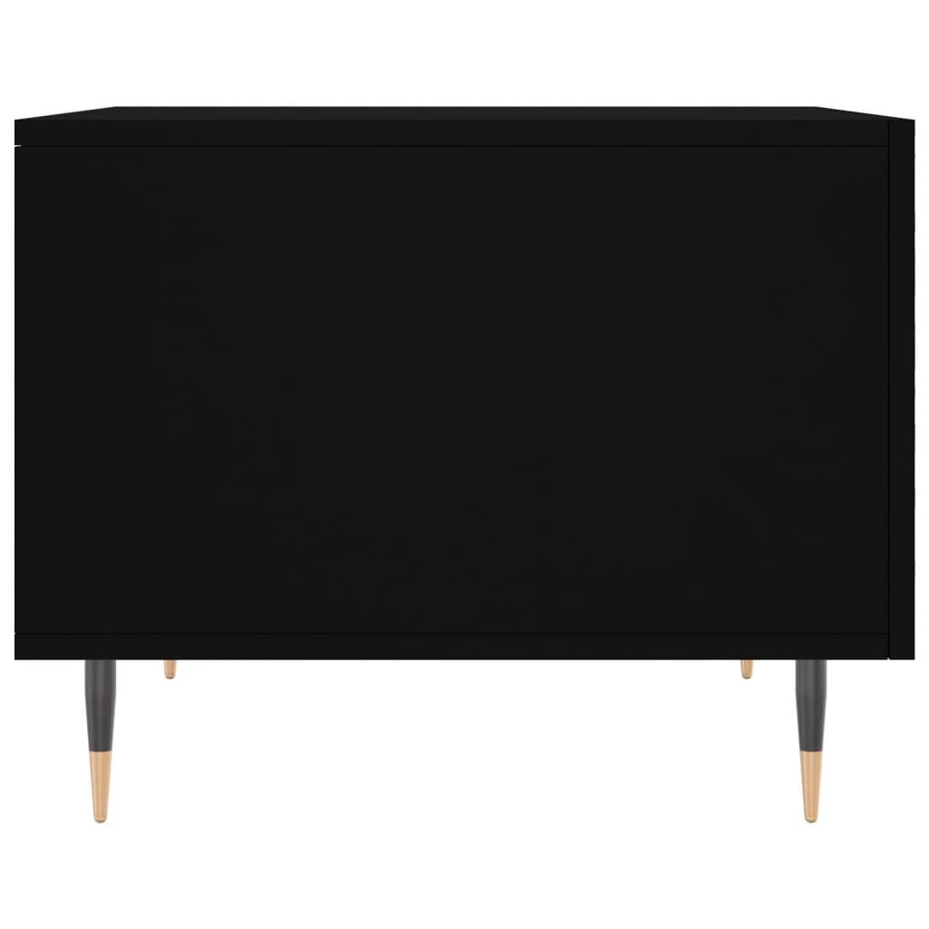 Konferenční Stolek Černý 50 X 50 X 40 Cm Kompozitní Dřevo