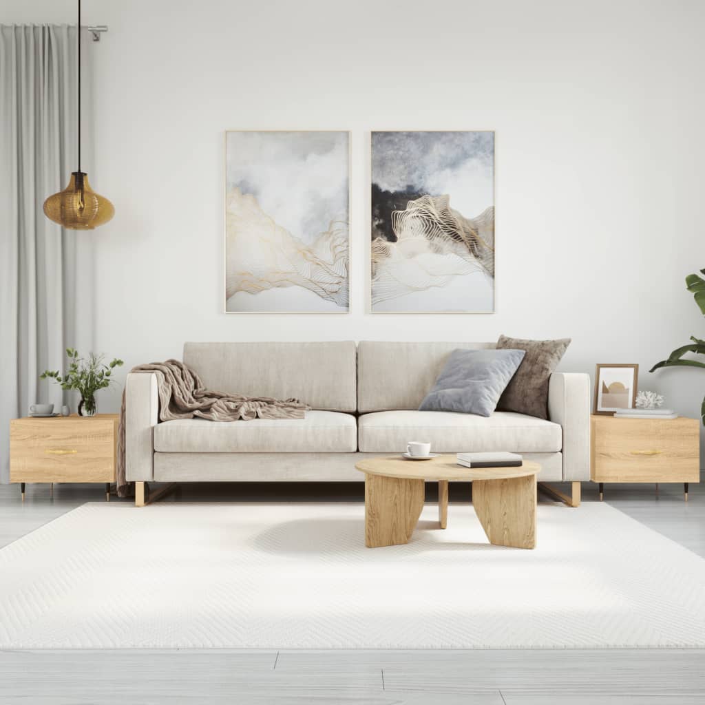 Konferenční Stolek Černý 50 X 50 X 40 Cm Kompozitní Dřevo