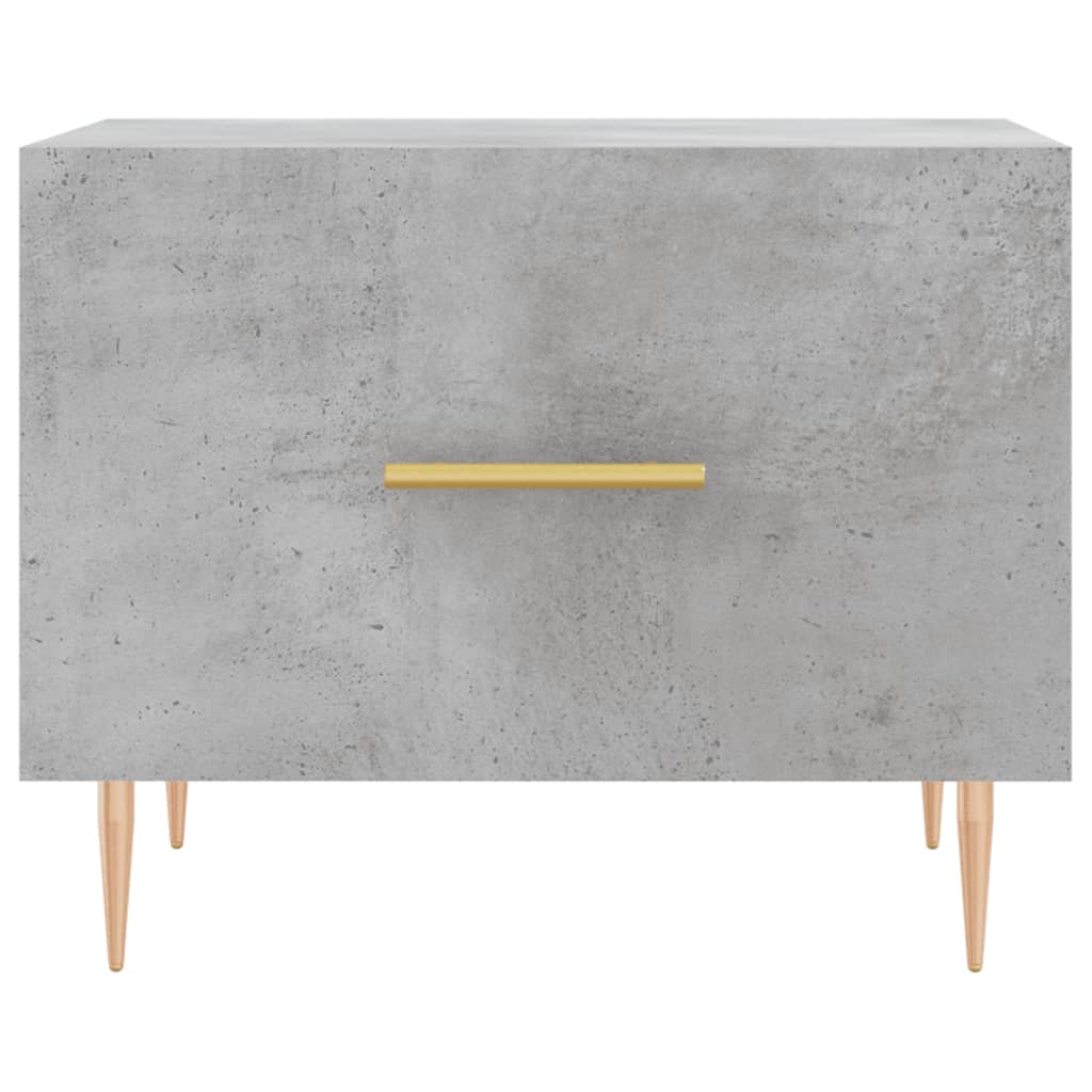 Konferenční Stolky 2 Ks Betonově Šedé 50 X 50 X 40 Cm Kompozit