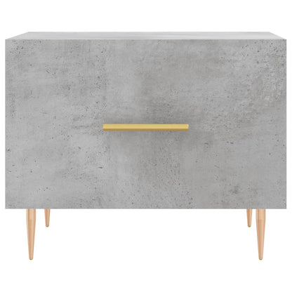 Konferenční Stolky 2 Ks Betonově Šedé 50 X 50 X 40 Cm Kompozit