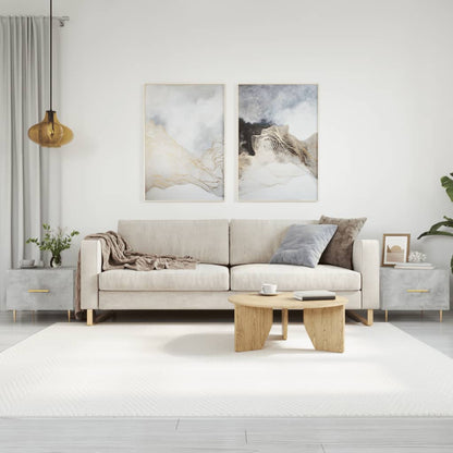 Konferenční Stolky 2 Ks Betonově Šedé 50 X 50 X 40 Cm Kompozit