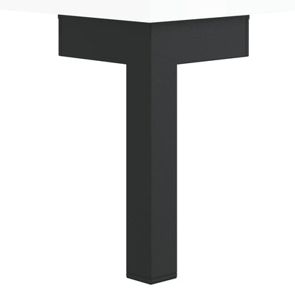 Konferenční Stolek Lesklý Bílý 50 X 50 X 40 Cm Kompozitní Dřevo