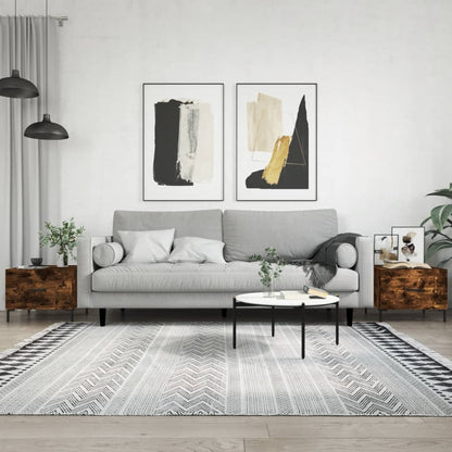 Konferenční Stolek Lesklý Bílý 50 X 50 X 40 Cm Kompozitní Dřevo