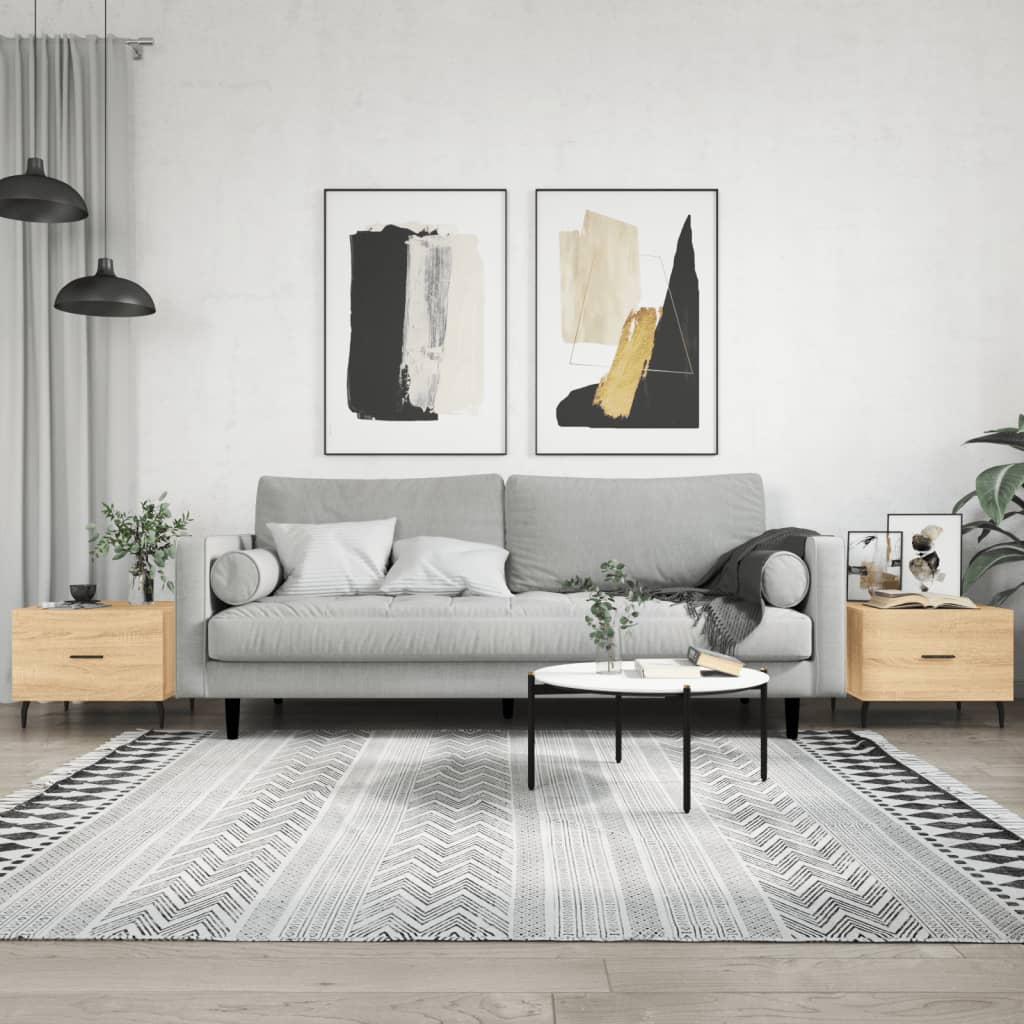 Konferenční Stolek Šedý Sonoma 50 X 50 X 40 Cm Kompozitní Dřevo