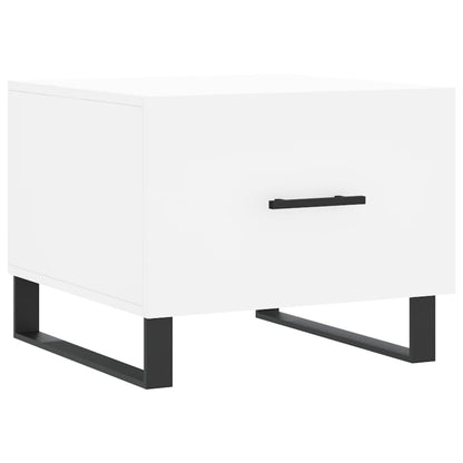 Konferenční Stolky 2 Ks Bílé 50 X 50 X 40 Cm Kompozitní Dřevo