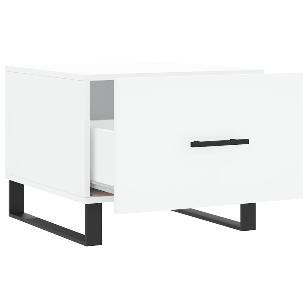 Konferenční Stolky 2 Ks Bílé 50 X 50 X 40 Cm Kompozitní Dřevo