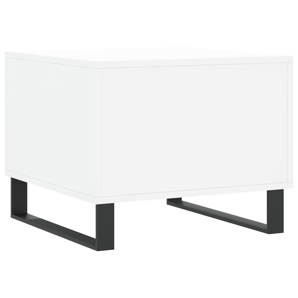 Konferenční Stolky 2 Ks Bílé 50 X 50 X 40 Cm Kompozitní Dřevo
