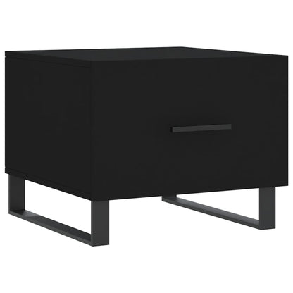 Konferenční Stolky 2 Ks Černé 50 X 50 X 40 Cm Kompozitní Dřevo