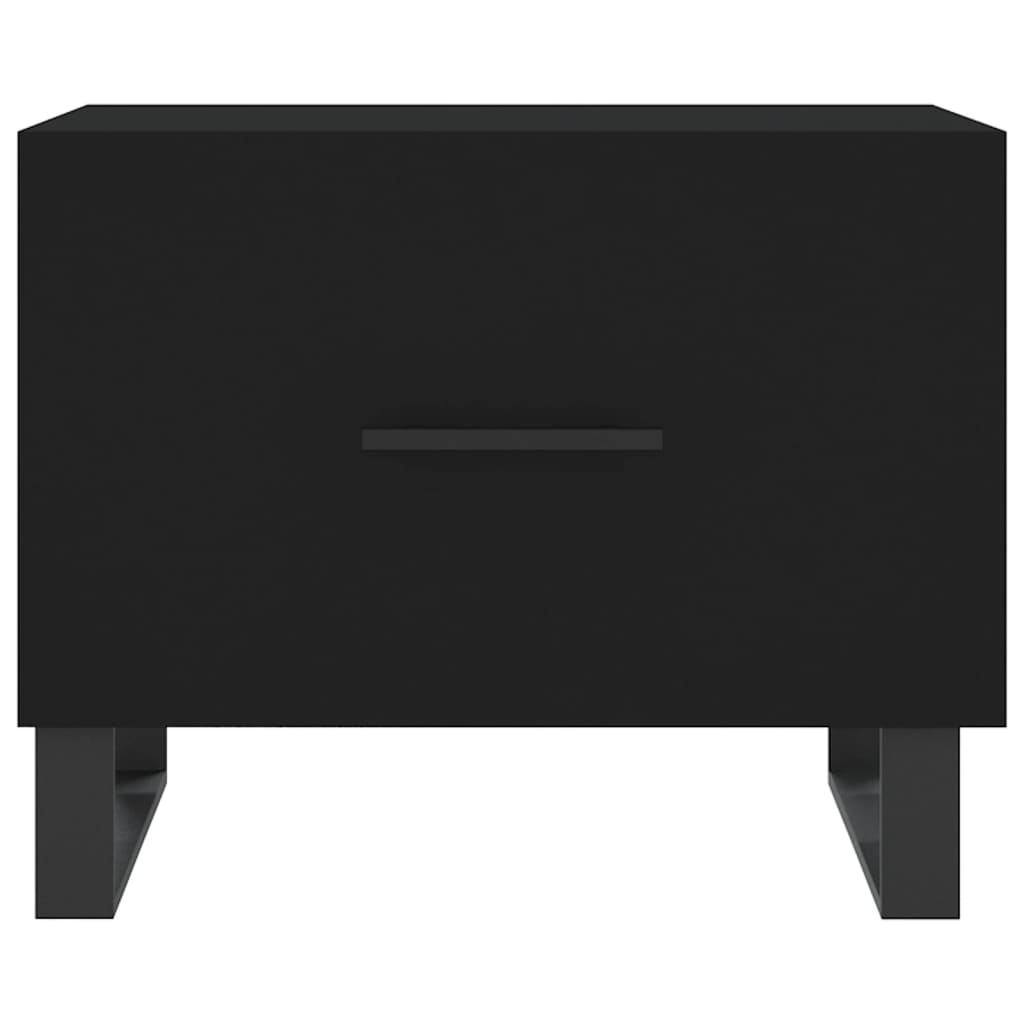 Konferenční Stolky 2 Ks Černé 50 X 50 X 40 Cm Kompozitní Dřevo