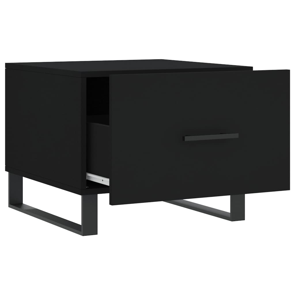 Konferenční Stolky 2 Ks Černé 50 X 50 X 40 Cm Kompozitní Dřevo