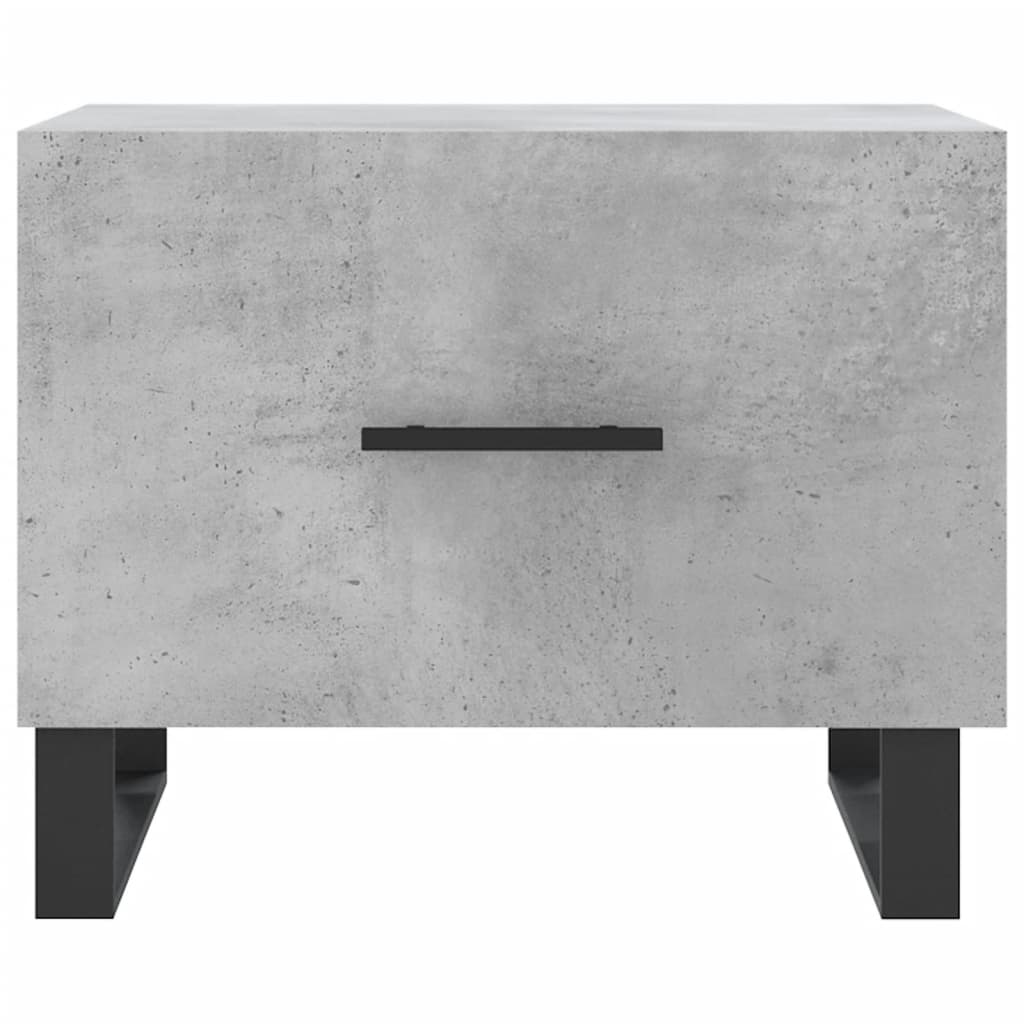 Konferenční Stolky 2 Ks Betonově Šedé 50 X 50 X 40 Cm Kompozit