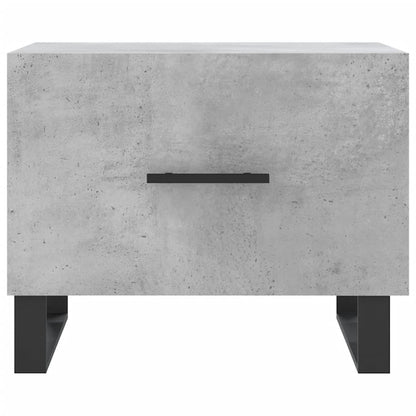 Konferenční Stolky 2 Ks Betonově Šedé 50 X 50 X 40 Cm Kompozit