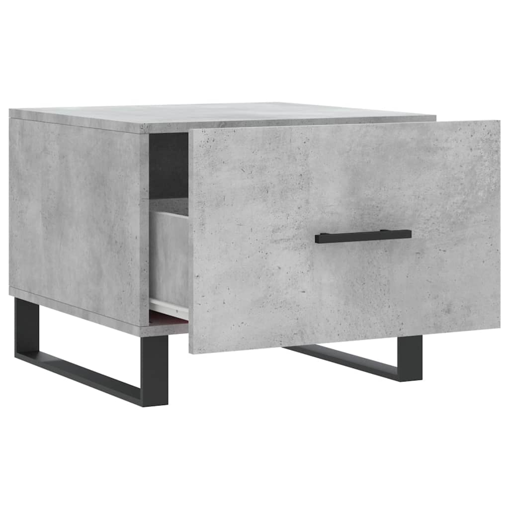 Konferenční Stolky 2 Ks Betonově Šedé 50 X 50 X 40 Cm Kompozit
