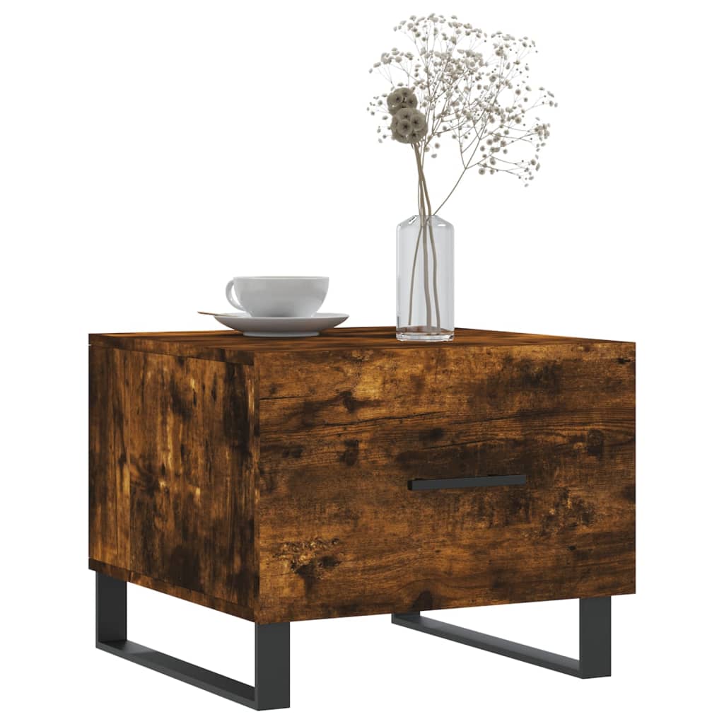 Konferenční Stolky 2 Ks Kouřový Dub 50X50X40Cm Kompozitní Dřevo