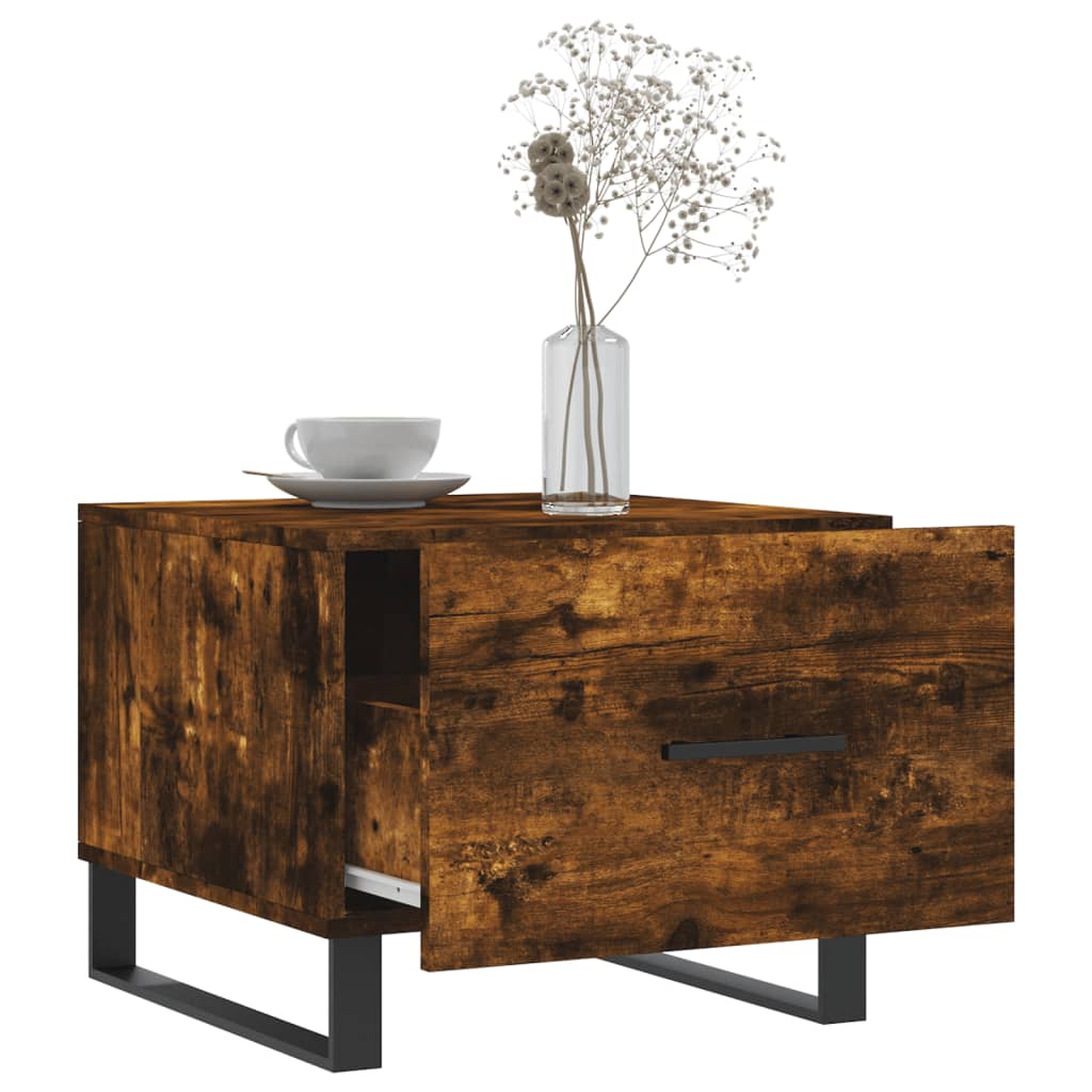 Konferenční Stolky 2 Ks Kouřový Dub 50X50X40Cm Kompozitní Dřevo