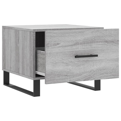 Konferenční Stolky 2 Ks Šedé Sonoma 50X50X40Cm Kompozitní Dřevo