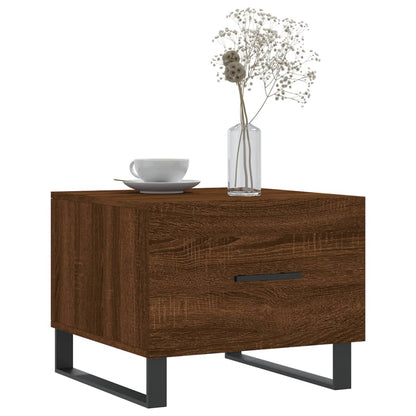 Konferenční Stolky 2 Ks Hnědý Dub 50X50X40 Cm Kompozitní Dřevo